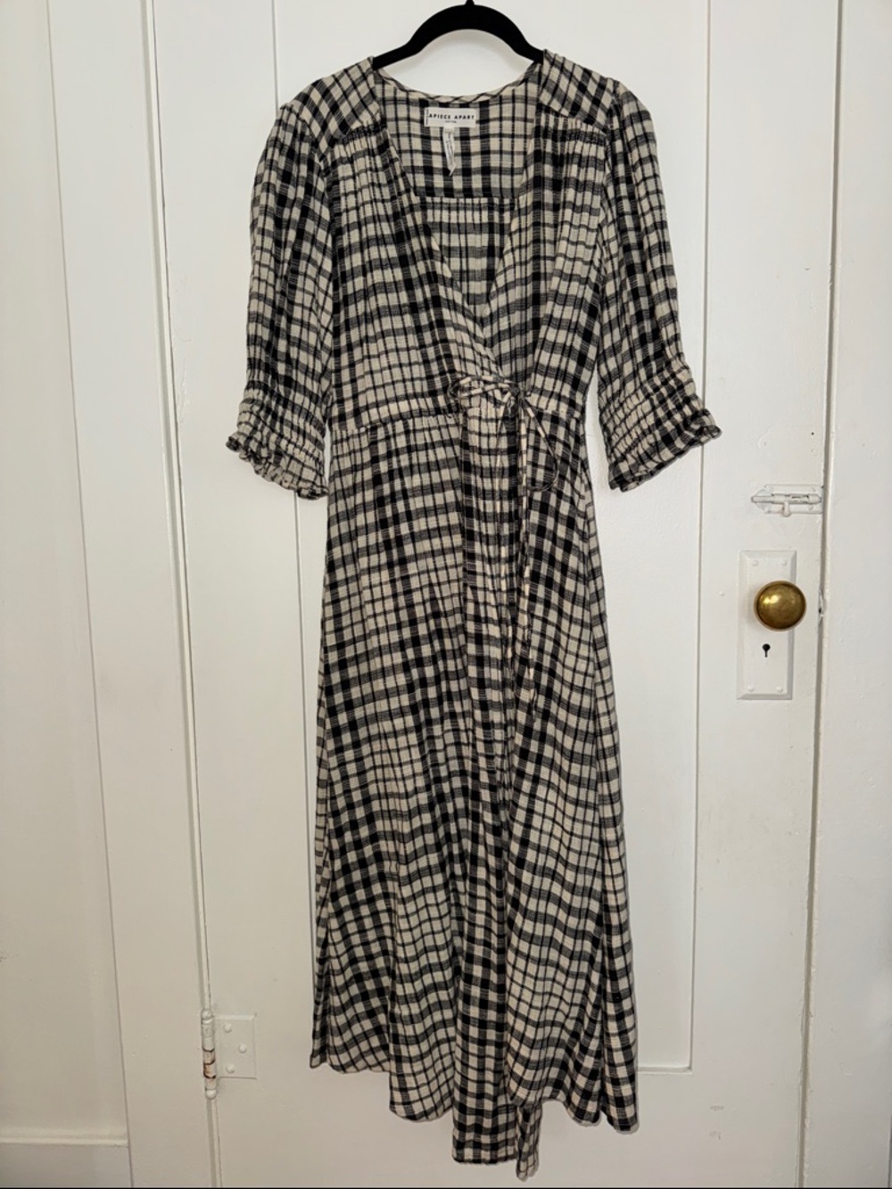 Apiece Apart XS Lucinda cotton gauze wrap dress